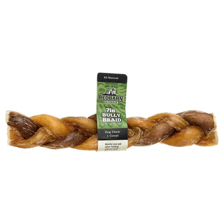 Redbarn Braided Bully Stick Dog Treat, 7-Inch, Case of 20