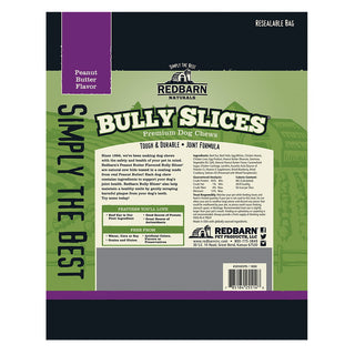 Redbarn Bully Slices Peanut Butter Flavor Dog Treats, 9-oz bag