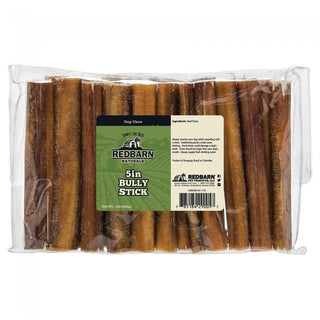 Redbarn Naturals Bully Sticks 5 Inch Dog Treats, 1-lb Bag