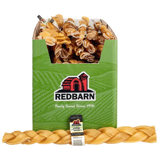 Redbarn Naturals Collagen Braid Dog Chew, Large, Case of 20