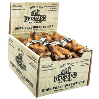 Redbarn Odor-Free Braided Bully Stick Dog Treat, 7-Inches, Case of 20