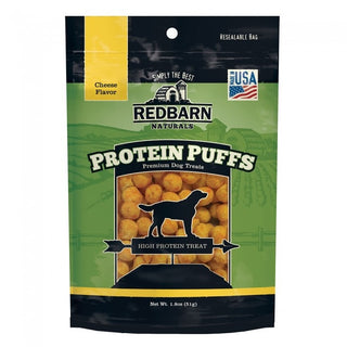 Redbarn Protein Puffs Cheese Flavor Dog Treats, 1.8-oz pouch