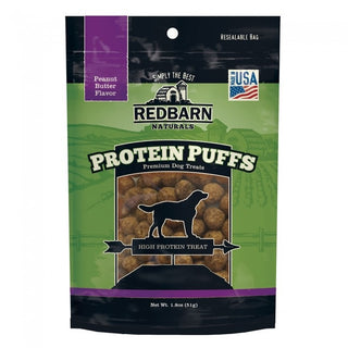 Redbarn Protein Puffs Peanut Butter Flavor Dog Treats, 1.8-oz pouch