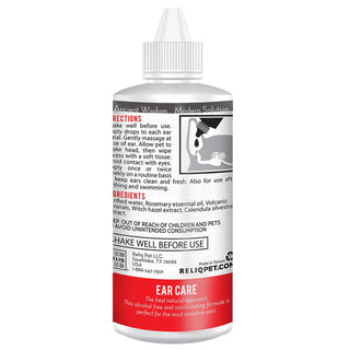 Reliq Advanced Ear Solution for Dogs & Cats, 4-oz