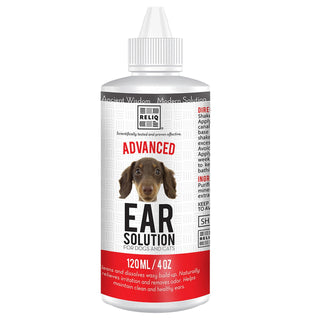 Reliq Advanced Ear Solution for Dogs & Cats, 4-oz