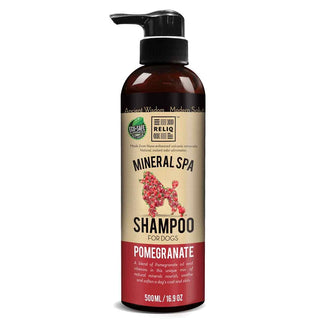 Reliq Pomegranate Mineral Spa Shampoo for Dogs, 16.9-oz