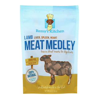 Remy's Kitchen Lamb Meat Medley Freeze-Dried Treats for Dogs & Cats, 3-oz Bag