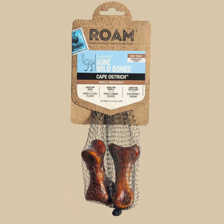 ROAM Pet Treats Gone Wild Cape Ostrich Bones for Dogs