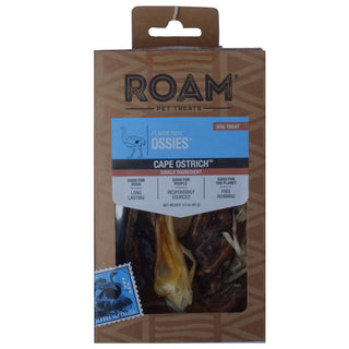 ROAM Pet Treats Ossies Ostrich Tendon Dog Treats