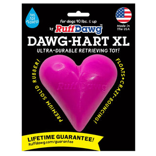 Ruff Dawg Dawg-Hart Dog Toy, XL Made in USA