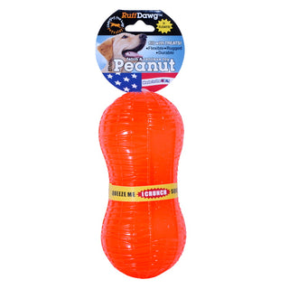 Ruff Dawg Crunch Peanut Treat Dispenser USA Dog Toy, Color Varies