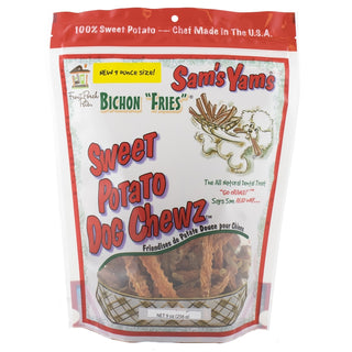 Sam's Yams Bichon "Fries" Sweet Potato Dog Treats, 9-oz bag