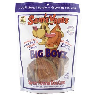 Sam's Yams Big Boyz Sweet Potato Dog Treats, 15-oz bag