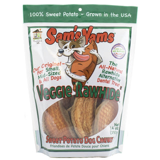 Sam's Yams Veggie Rawhide Sweet Potato Dog Treats