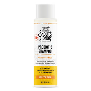 Skout's Honor Probiotic Honeysuckle Shampoo for Dogs & Cats, 16-oz Bottle