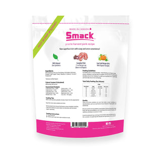 Smack Prairie Harvest Pork Recipe Raw Dehydrated Dog Food, 5.5-lb Bag