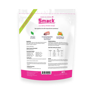 Smack Very Berry Chicken Recipe Raw Dehydrated Dog Food, 5.5-lb Bag