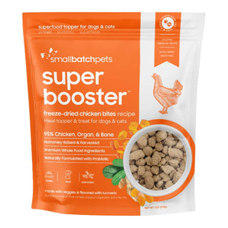 Small Batch Super Booster Freeze-Dried Chicken Bites Meal Topper & Dog Treat, 7-oz Bag