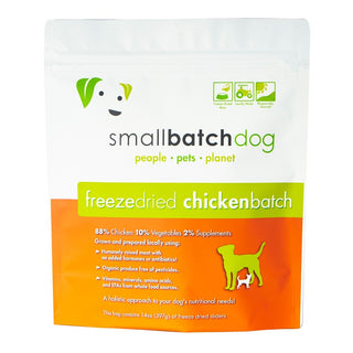 Small Batch Freeze-Dried Chicken Recipe Sliders Dog Food, 14-oz Bag