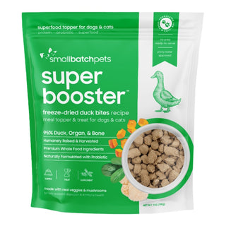 Small Batch Super Booster Freeze-Dried Duck Bites Meal Topper & Dog Treat, 7-oz Bag