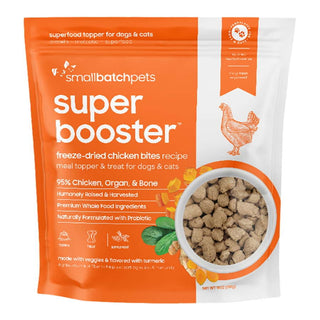 Small Batch Super Booster Freeze-Dried Chicken Bites Meal Topper & Dog Treat, 18-oz Bag