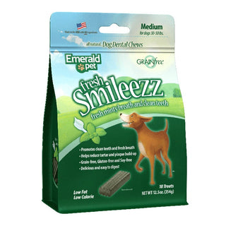 Emerald Pet Fresh Smileezz Dog Treats 12-oz, Medium