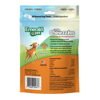 Emerald Pet Little Chewzzies Turducky Recipe Dog Treats