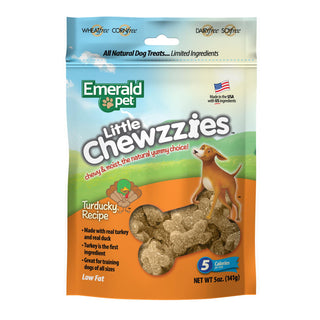 Emerald Pet Little Chewzzies Turducky Recipe Dog Treats