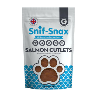 Snif-Snax Salmon Cutlets Dog Treats, 4-oz bag