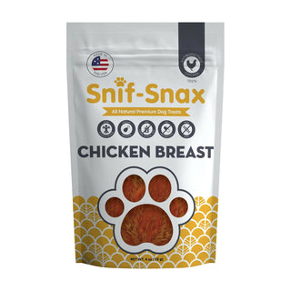 Snif-Snax Smoked Chicken Breast Dog Treats USA Made, 4-oz bag