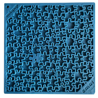 SodaPup Emat Jigsaw Lick Mat Dog Toy, Blue