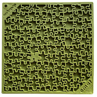 SodaPup Emat Jigsaw Lick Mat Dog Toy, Green