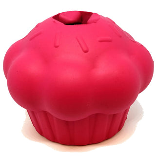 SodaPup Pink Cupcake Treat Dispenser Made in USA Chew Dog Toy, Large