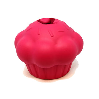 SodaPup Pink Cupcake Treat Dispenser Made in USA Chew Dog Toy, Medium