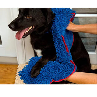 Soggy Doggy Super Shammy Microfiber Dog Towel, Blue