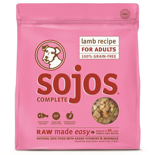 Sojos Complete Lamb Recipe Adult Grain-Free Freeze-Dried Raw Dog Food, 7-lb Bag