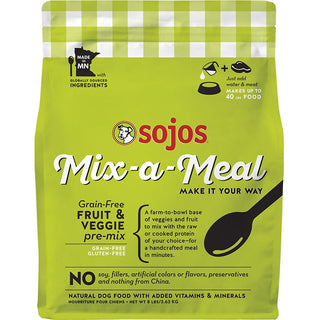 Sojos Mix-a-Meal Pre-Mix Fruit & Veggie Recipe Dog Food, 8-lb Bag