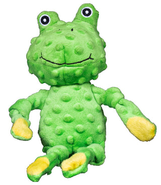 Spunky Pup Furry Friends Frog Squeaker Dog Toy