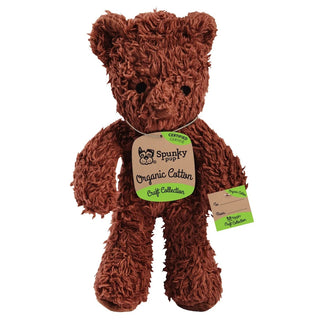 Spunky Pup Organic Cotton Bear Plush Dog Toy, Large