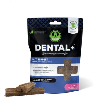 Stashios Dental+ Gut Support Dental Sticks for Dogs, Small/Medium