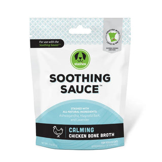 Stashios Soothing Sauce Calming Chicken Bone Broth Dog & Cat Supplement, 3-oz Bag