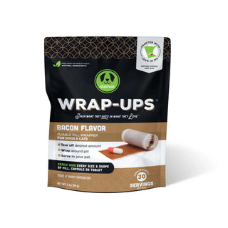 Stashios Wrap-Ups Bacon Flavor Pill Wrapper Dog & Cat Treat, 30 servings