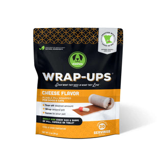 Stashios Wrap-Ups Cheese Flavor Pill Wrapper Dog & Cat Treat, 30 servings