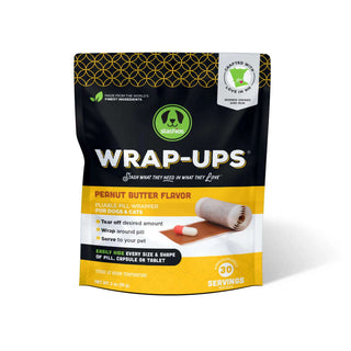 Stashios Wrap-Ups Peanut Butter Flavor Pill Wrapper Dog & Cat Treat, 30 servings