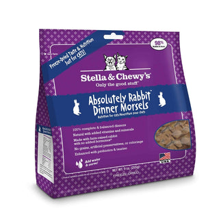 Stella & Chewy's Absolutely Rabbit Dinner Morsels Freeze-Dried Cat Food, 9-oz Bag