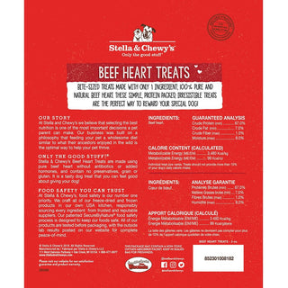 Stella & Chewy's Beef Heart Freeze-Dried Raw Dog Treats, 3-oz bag