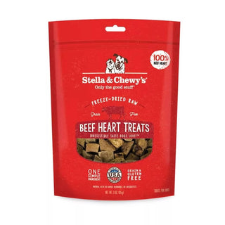 Stella & Chewy's Beef Heart Freeze-Dried Raw Dog Treats, 3-oz bag