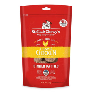 Stella & Chewy's Chewy's Chicken Dinner Patties Freeze-Dried Raw Dog Food, 14-oz Bag