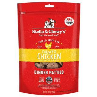 Stella & Chewy's Chewy's Chicken Dinner Patties Freeze-Dried Raw Dog Food, 25-oz Bag