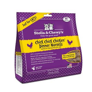 Stella & Chewy's Chick Chick Chicken Dinner Morsels Freeze-Dried Raw Cat Food, 9-oz Bag